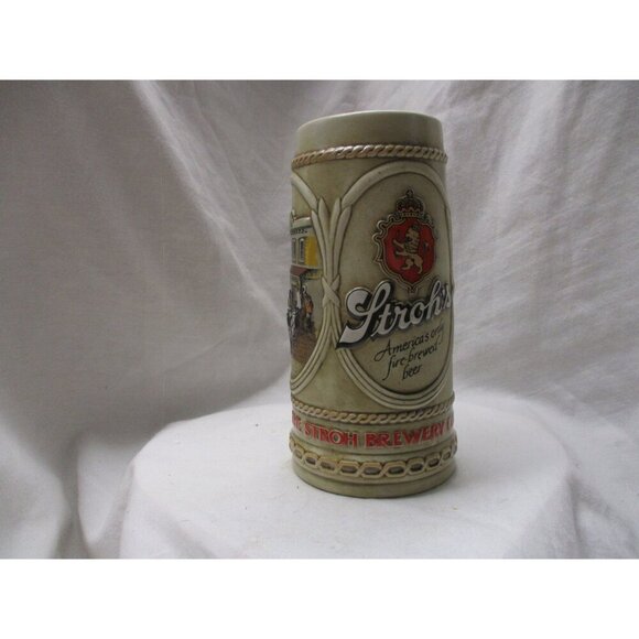 Stroh Brewing Company,‎  fire brewed, Beer Stein, Vintage Ceramic, Mug, tumbler - Picture 4 of 7